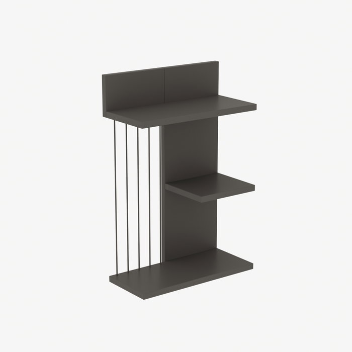 Hanah Home Kinik - Estantería de pared Antracita Hanah Home Kinik - Estantería de pared Antracita